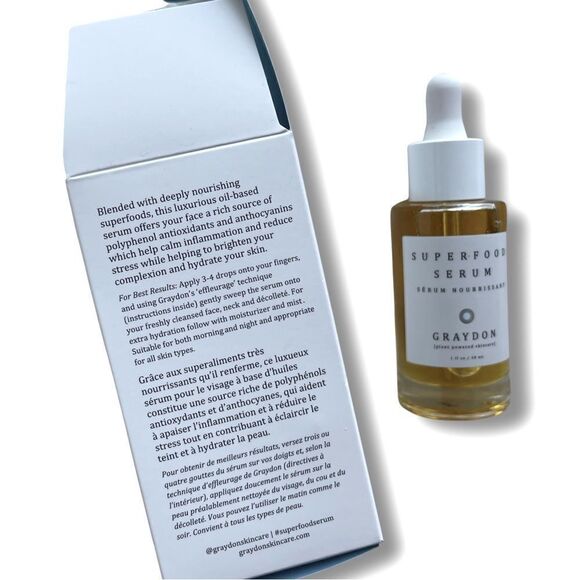 GRAYDON Superfood Serum - Revitalizing Face Oil Serum • NIB - Picture 8 of 9